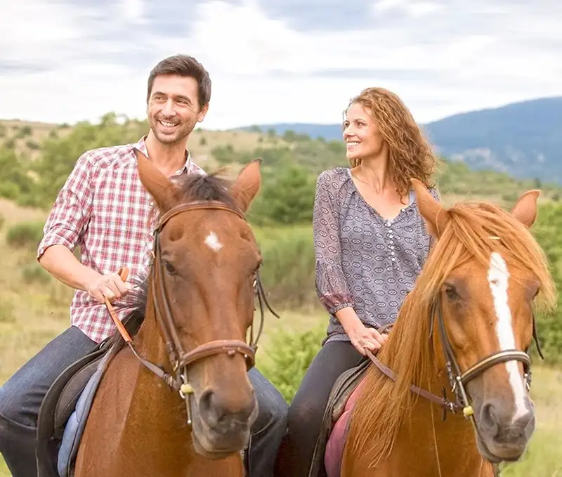 Passeggiate a cavallo, a Vernasca colline piacentine