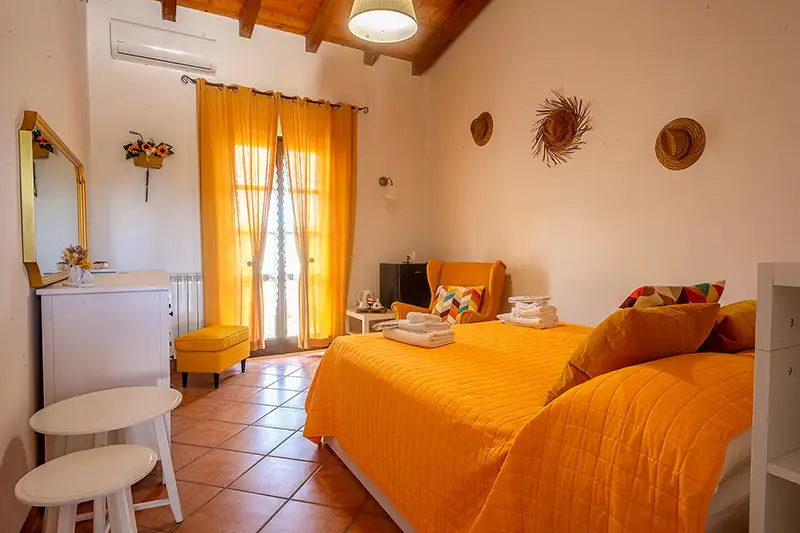 Le nostre stanze con pietra a vista all'Agriturismo Cergallina sulle colline piacentine